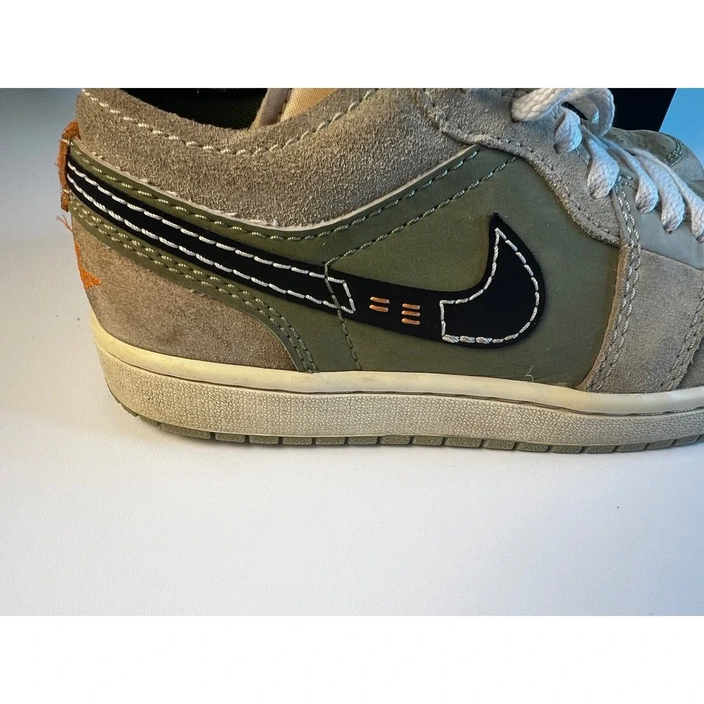 Nike Air Jordan 1 Low SE Craft Sky J Olive Celadon Black Sneaker FD6819-300 Sz 8